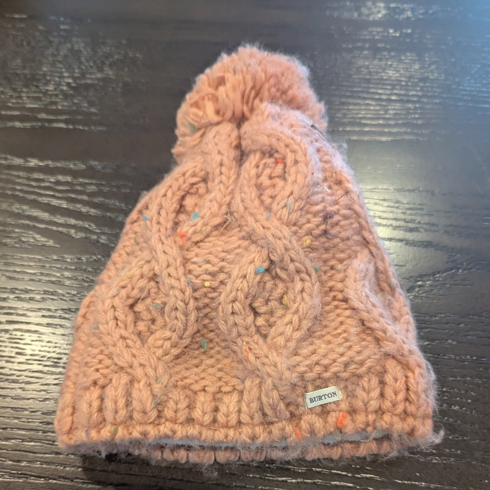 Burton cozy kid hat with pom